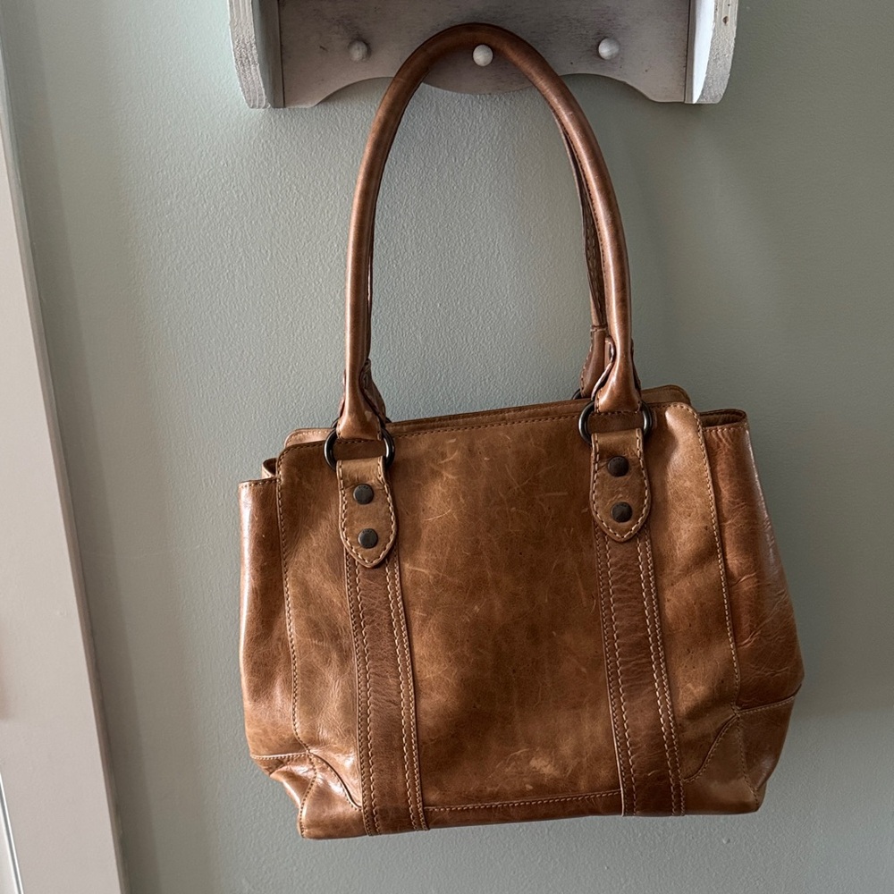 Frye Tan Leather Shoulder Bag